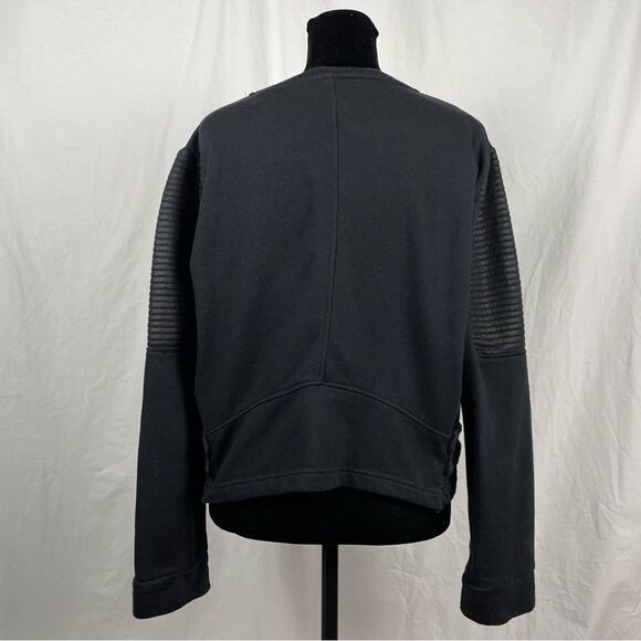 Fabletics Black Full Zip Fleece Lined Sweatshirt - Women’s L - Picture 2 of 4